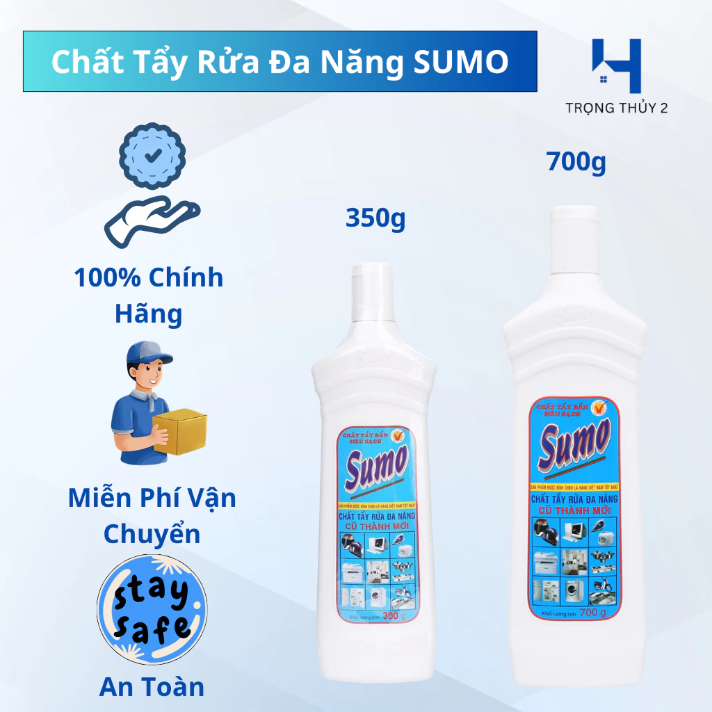 Chất Tẩy Rửa Đa Năng Sumo 350g 700g – Tẩy Rửa Nhà Bếp, Nhà Tắm, Gạch Men, Đa Dụng Tiện Lợi